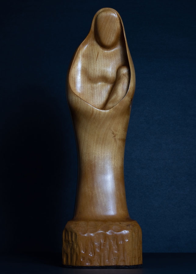 Mother and child carving